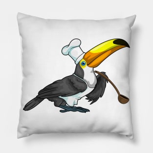 Toucan Chef Cooking spoon Pillow