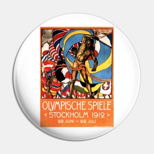 SWEDEN STOCKHOLM OLYMPICS 1912 Advertisement Vintage Travel Pin