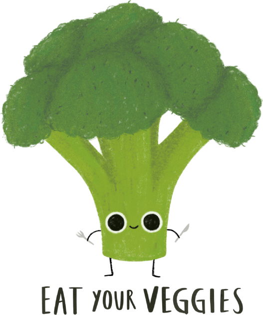 Eat your veggies Kids T-Shirt by claudiamaestriny