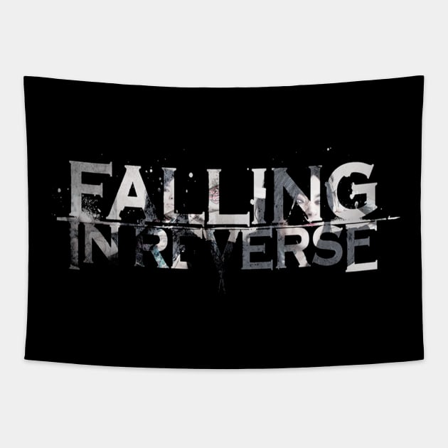 falling in reverse tour text white black shirt gift fans logo text Tapestry by LolitaGad