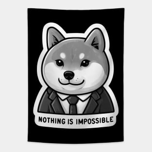 Nothing Is Impossible Shiba Inu Tapestry