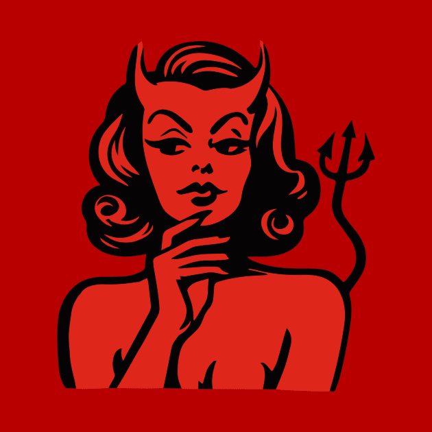 Retro Devil Girl by n23tees