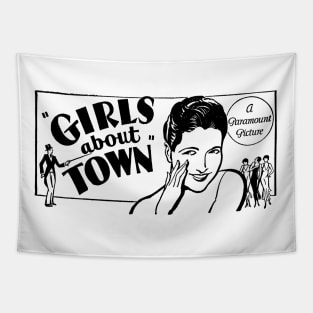 GIRLS ABOUT TOWN Tapestry