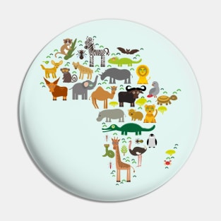 Animals of Africa Pin