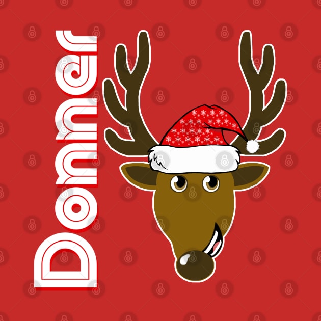 Donner, Family Christmas Santa Anime 8+ Reindeer Tshirts by TonTomDesignz