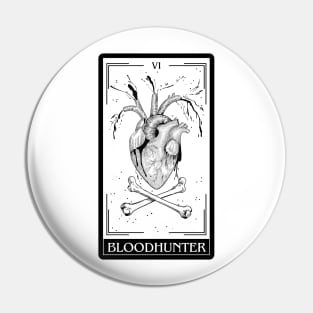 Bloodhunter Tarot Card D&D Nat 20 Dungeons & Dragons T-Shirt Black Pin