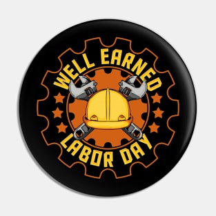 Union Worker Labor Mechanic Pin