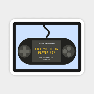 Will You Be My Player #2? - Valentines Day Card Magnet