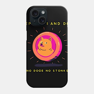 Keep Calm & Dogecoin 01 Phone Case