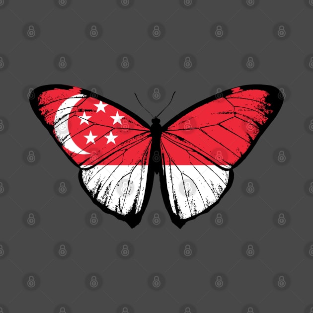 Vintage SIngapore Butterfly Moth | Support Singapore and Stand with Singaporean by Mochabonk