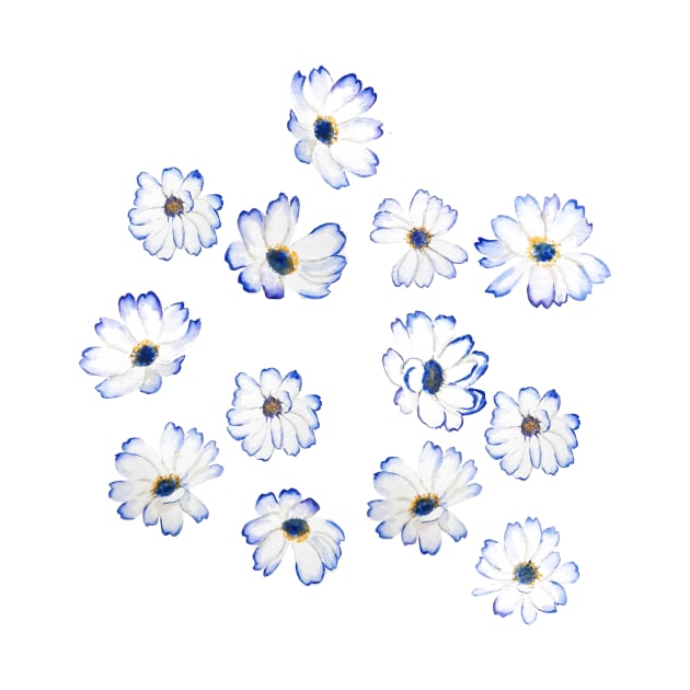 blue flowers by colorandcolor