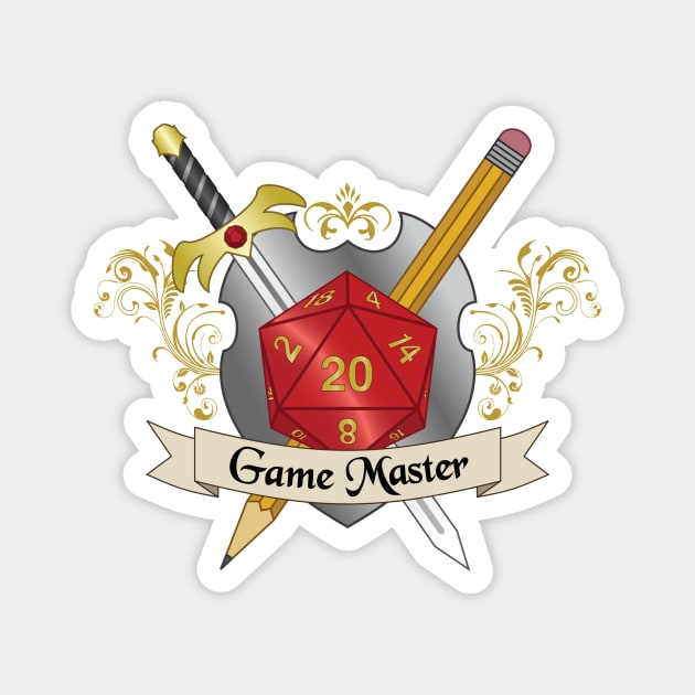 Game Master Crest Magnet by NashSketches