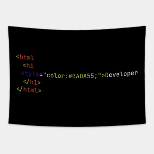 Badass Developer - HTML Code Tapestry