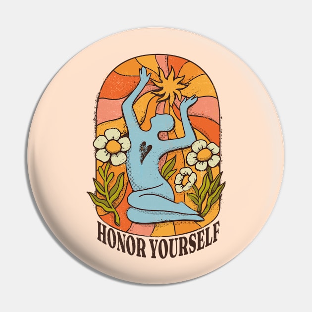 Garden Meditation: Honor Yourself Pin by Life2LiveDesign