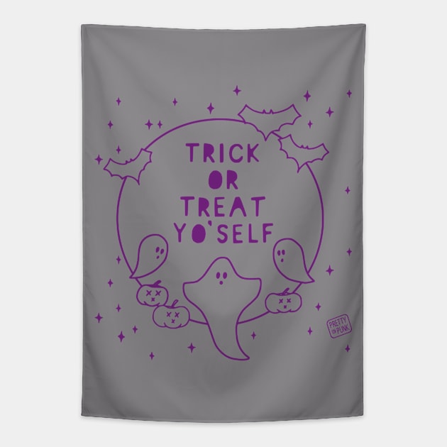 Trick or Treat Yo'Self Tapestry by prettyinpunk