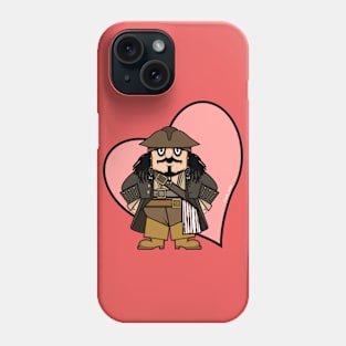 Valentine Captain Pugwash Captain Jack mashup Phone Case