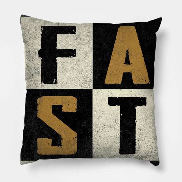 FASTER™ Checker Print Pillow by FASTER