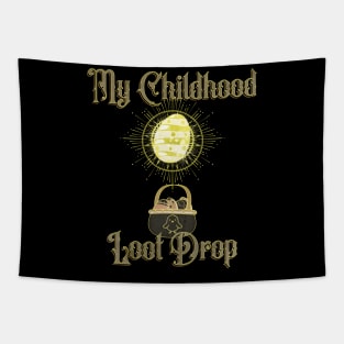 My Childhood Loot Drop Golden Easter Egg Design Tapestry