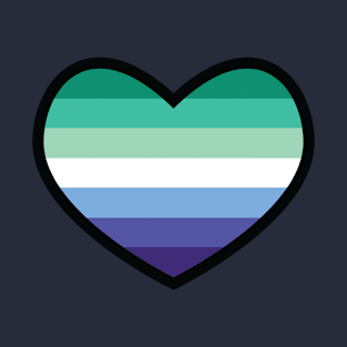 Gay - MLM Flag Heart T-Shirt