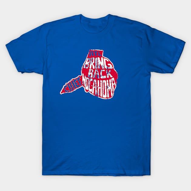 ATLANTA BRAVES ***CHIEF NOC A HOMA*** RETRO LOGO T-SHIRT