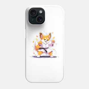 karate corgi Phone Case