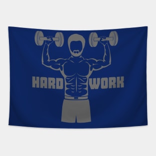 Hard Work And Fitness Tapestry