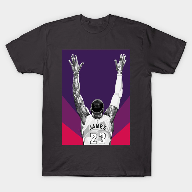 Discover LeBron James Black White Art - Lebron James - T-Shirt