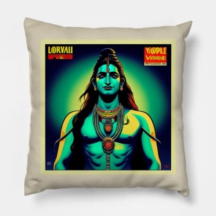 Dancing With Lord Shiva Vinyl Record Vol. 8 Pillow