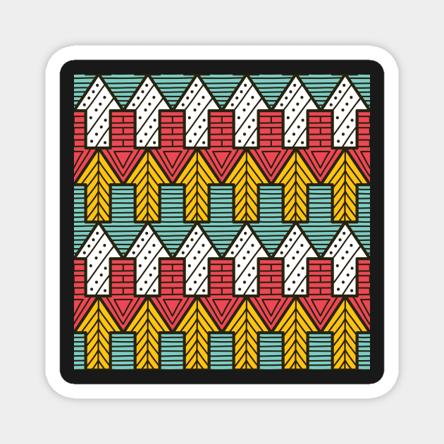 Funky Arrows Pattern Magnet by greenoriginals