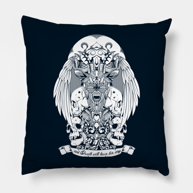 Death! Pillow by bobyberto