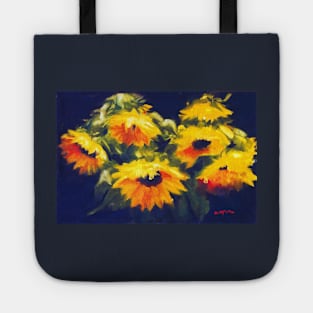 Sunflowers - oil painting on linen Tote