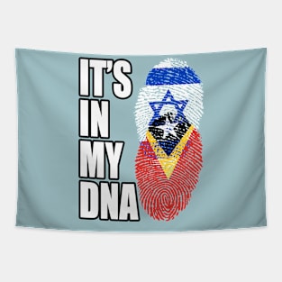 Israel And Timorese Mix Heritage DNA Flag Tapestry