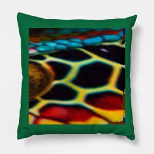 Scaly Hexagon Pattern Pillow