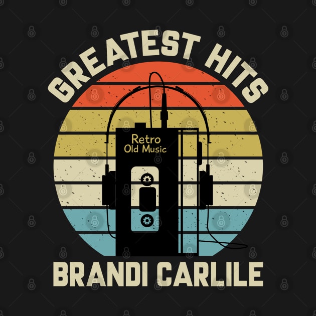 Greatest Hits Brandi Retro Walkman Carlile Vintage Art by Dinosaur Mask Store