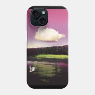 Abstract swan cloud Phone Case