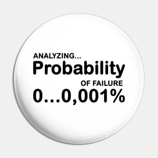 Analyzing peobabilty of failure... Pin