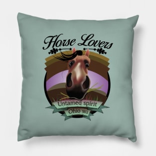 Horse Lovers - Untamed Spirit -Ohio 1812 Pillow