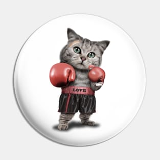 CAT BOXING Pin