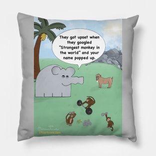 Enormously Funny Cartoons Strongest Monkey Pillow