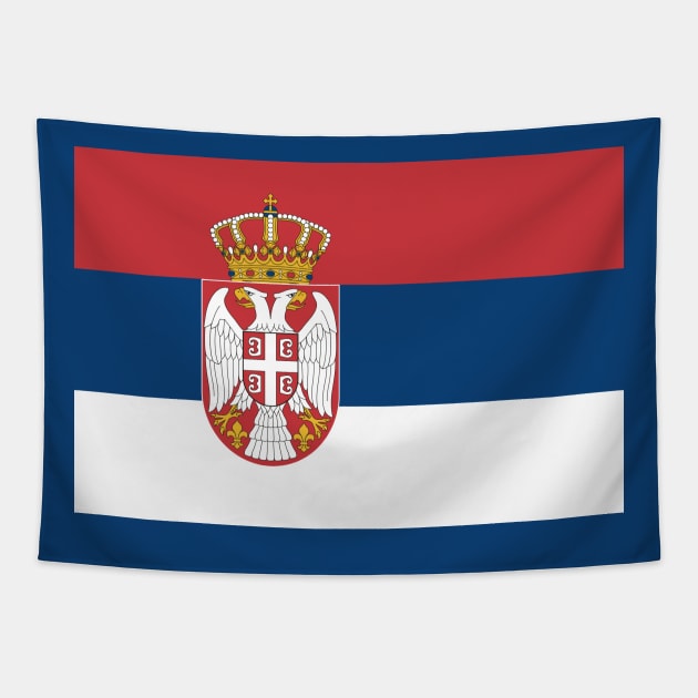 Flag of Serbia Tapestry by brigadeiro