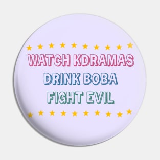 Watch Kdramas Drink Boba Fight Evil Pin