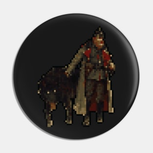 Scythe Saxony Empire Pixel Design - Board Game Inspired Graphic - Tabletop Gaming Pin