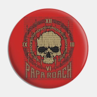 Papa Roach Vintage Skull Pin