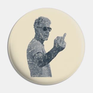 Anthony Bourdain - VINTAGE SKETCH DESIGN Pin