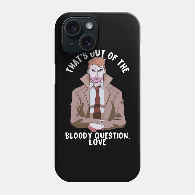 Bloody Question, Love Phone Case by Whitelaw Comics