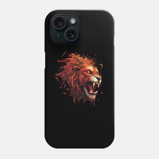 angry lion Phone Case