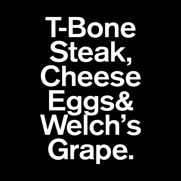 Guest Check 4409-1 - T-Bone Steak, Cheese Eggs, Welch's Grape by GuuuExperience