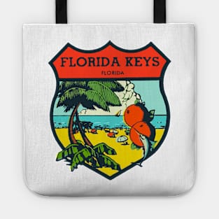 Vintage Florida Keys Decal Tote