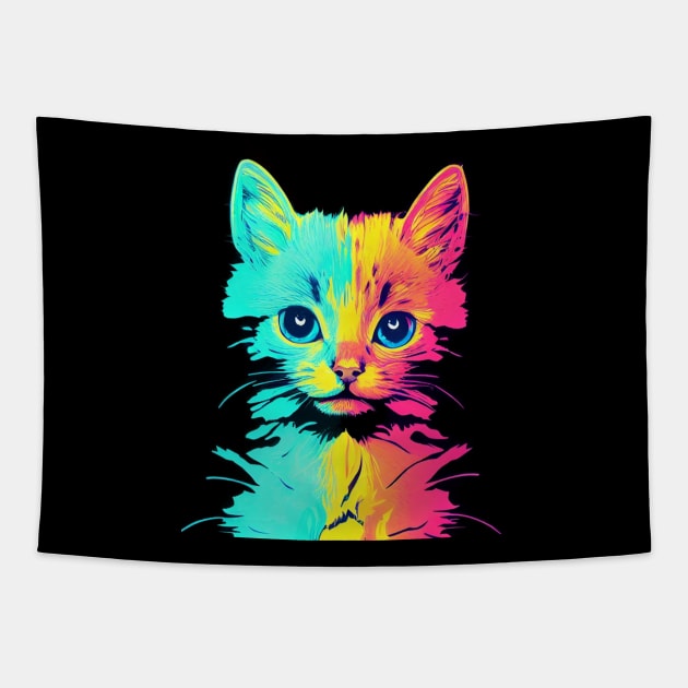 Cat Vintage #33 Tapestry by daffdyindustries