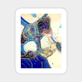 moebius abstract painting Magnet